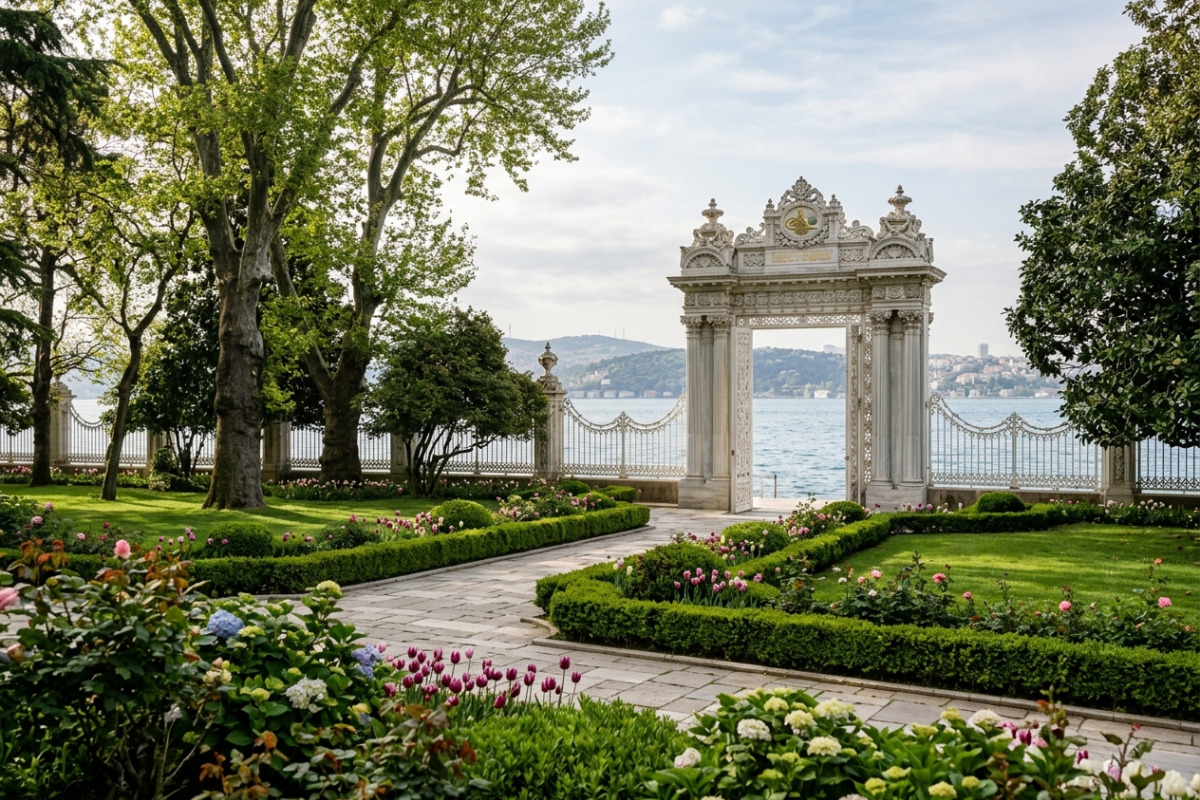 Experiencing the Serene Beauty of Dolmabahçe Palace Gardens